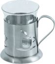 Teeglas mit Halter (Tasse)
