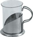 Teeglas mit Halter (neutral)